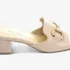 Vaneli Sandals | The Bit Slide Sandal in Light Taupe