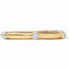 Julie Vos Accessories | Bracelets | The Catalina Hinge Bangle in Chalcedony Blue