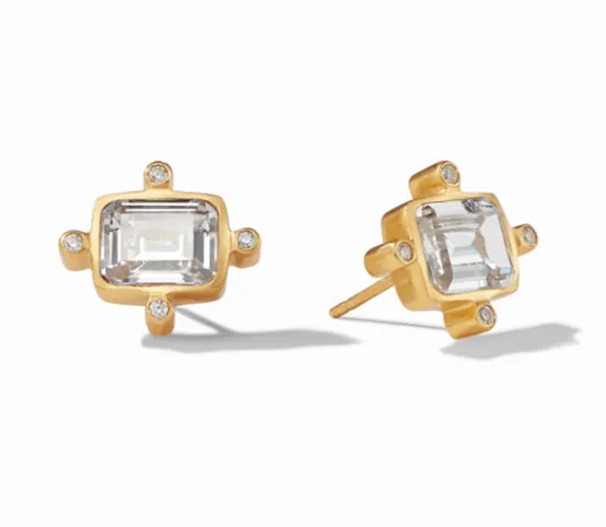 the_clara_stud_earring_in_0.webp Julie Vos Accessories | Earrings | The Clara Stud Earring in Iridescent Clear Crystal
