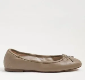 Sam Edelman Flats | The Classic Ballet in Soft Beige Leather
