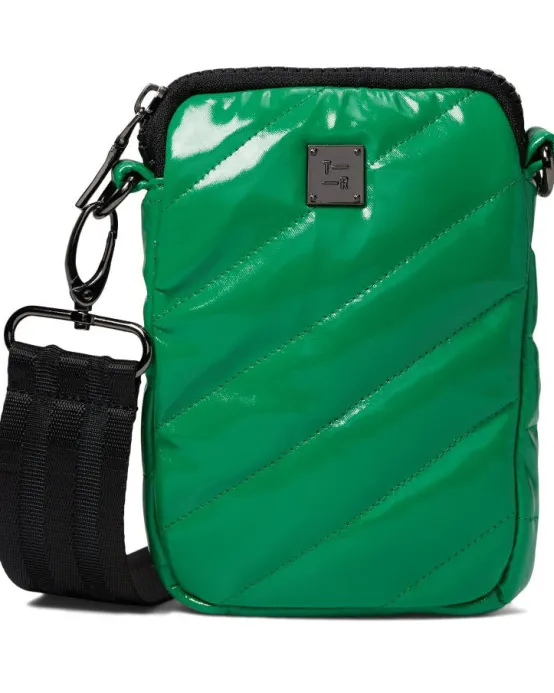 Think Royln Cross-Bodies | The Diagonal Cell Bag 2.0 in Green Patent