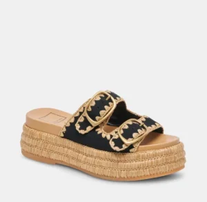 Dolce Vita Sandals | The Dual Buckle Sandal With Crochet Trim in
