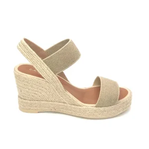 Casteller Espadrilles | The Elastic 2 Band Espadrille in Natural Linen