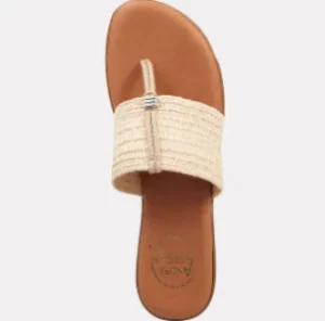 Andre Assous Sandals | The Elastic Raffia Thong Sandal in
