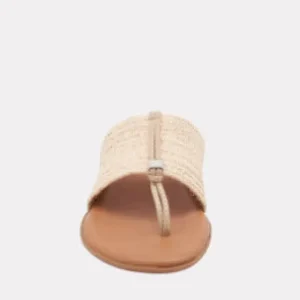 Andre Assous Sandals | The Elastic Raffia Thong Sandal in