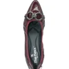 Flexx Flats | The Flexible Pointed Flat with Ornament in Patent