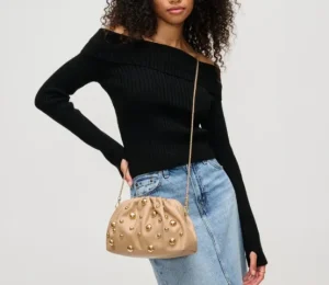 Urban Expressions Clutches | Accessories | The Gold Stud Clutch in