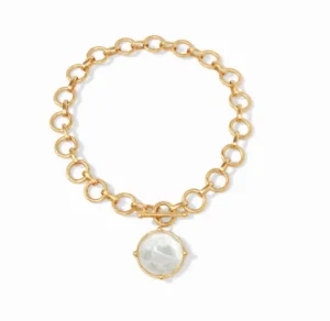 Julie Vos Accessories | Necklaces | The Honeybee Statement Necklace in Clear Crystal