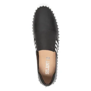 Silent D Sneakers | The Leather Slip-On with Side Gore in