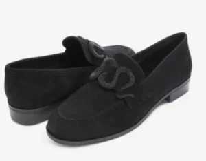 Vaneli Loafers & Loafer Mules | The Loafer with Pave Snake Ornament in