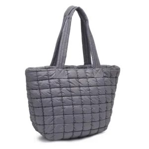 Urban Expressions Totes | The Nylon Puffer in Carbon Grey