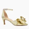 Pelle Moda Event Shoes | The Pleated Bow Sandal in