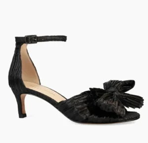 Pelle Moda Event Shoes | The Pleated Bow Sandal in