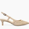Pelle Moda Pumps | Event Shoes | The Posted Sling Almond Toe Pump in