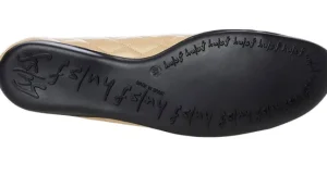 French Sole Flats | The Quilted Cap Toe Ballet in Beige Black