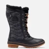 Sorel Boots & Booties | The Quilted Tall Lace Snowboot in Black Gum