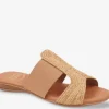 Andre Assous Sandals | The Raffia & Elastic Slide Sandal in