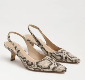 Sam Edelman Pumps | Event Shoes | The Sling Back Pointed Pump in Snake