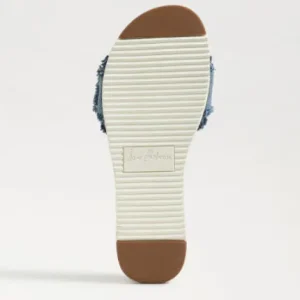 Sam Edelman Sandals | The Sport Slide with Buckle in Faded Denim