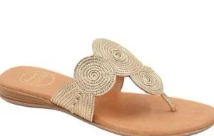 Andre Assous Sandals | The Textile Swirl Thong Sandal in