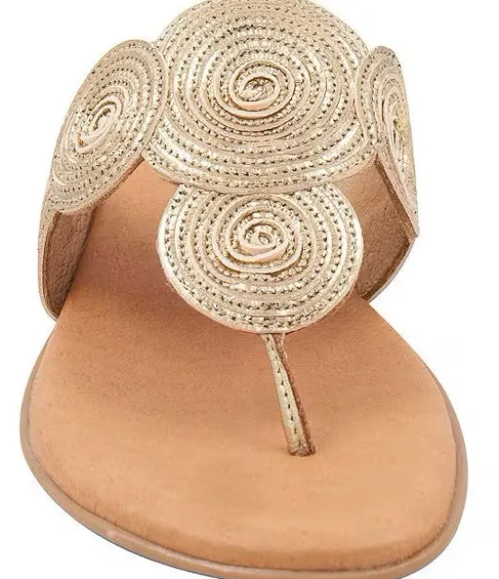 Andre Assous Sandals | The Textile Swirl Thong Sandal in