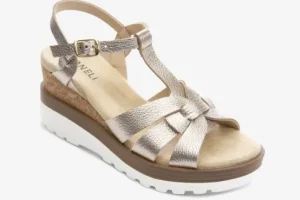 Vaneli Sandals | The T-Strap Cork Wedge with Sport Bottom in
