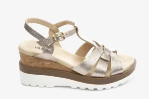 Vaneli Sandals | The T-Strap Cork Wedge with Sport Bottom in