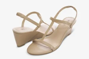 Vaneli Sandals | The T-Strap Perfect Wedge Sandal in Taupe