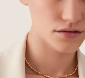 Jenny Bird Accessories | Necklaces | The Two Tone Beaded Choker in Gold Clear
