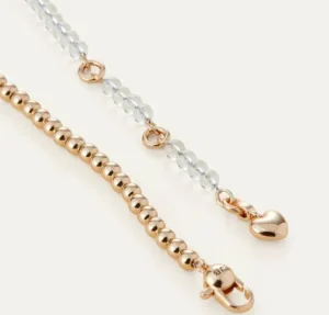 Jenny Bird Accessories | Necklaces | The Two Tone Beaded Choker in Gold Clear