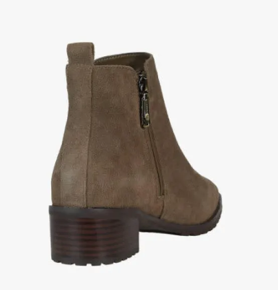 Blondo Boots & Booties | The Waterproof Side Zip Ankle Bootie in Dark Taupe