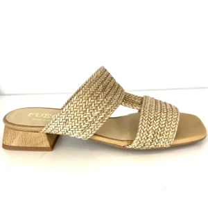 Fuego Sandals | The Woven Leather T-Strap Sandal in